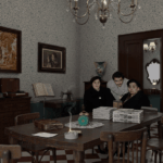 Casa Modugno virtuale con madre e sorella di Domenico2