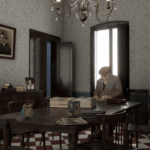 Casa Modugno virtuale con padre di Domenico